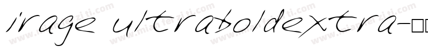 irage ultraboldextra字体转换